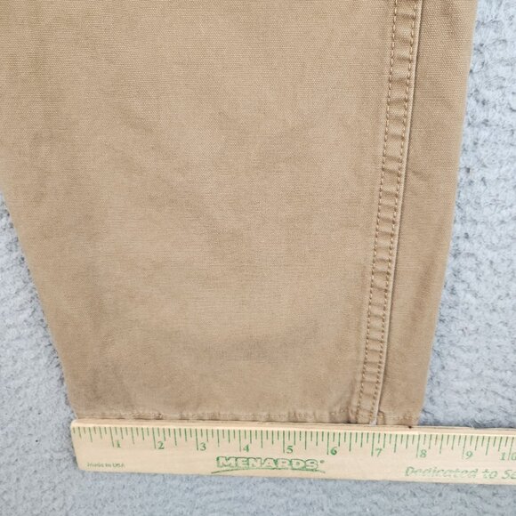 Wrangler Cotton Straight Leg Pants Men's 34x30 Classic Workwear Khaki Dark Wash - Picture 5 of 10